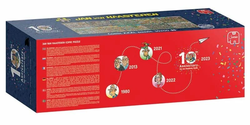 Jan Van Haasteren 10th Anniversary Comic XXXL Puzzle (30200) - Afbeelding 2