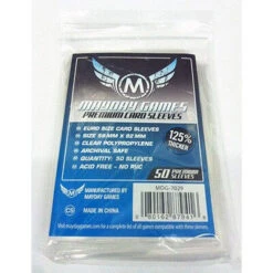 Euro Size Premium Card Sleeves (59x92mm) Clear (50)