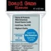 Mini American Board Game Sleeves (41x63mm) Clear (50)